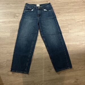 BDG Dark Blue Women's Tapered Baggy Jeans